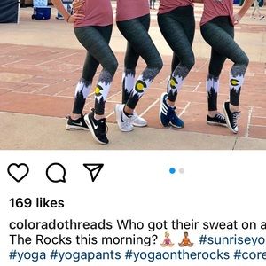 Colorado Threads - Green Summit Yoga Pants